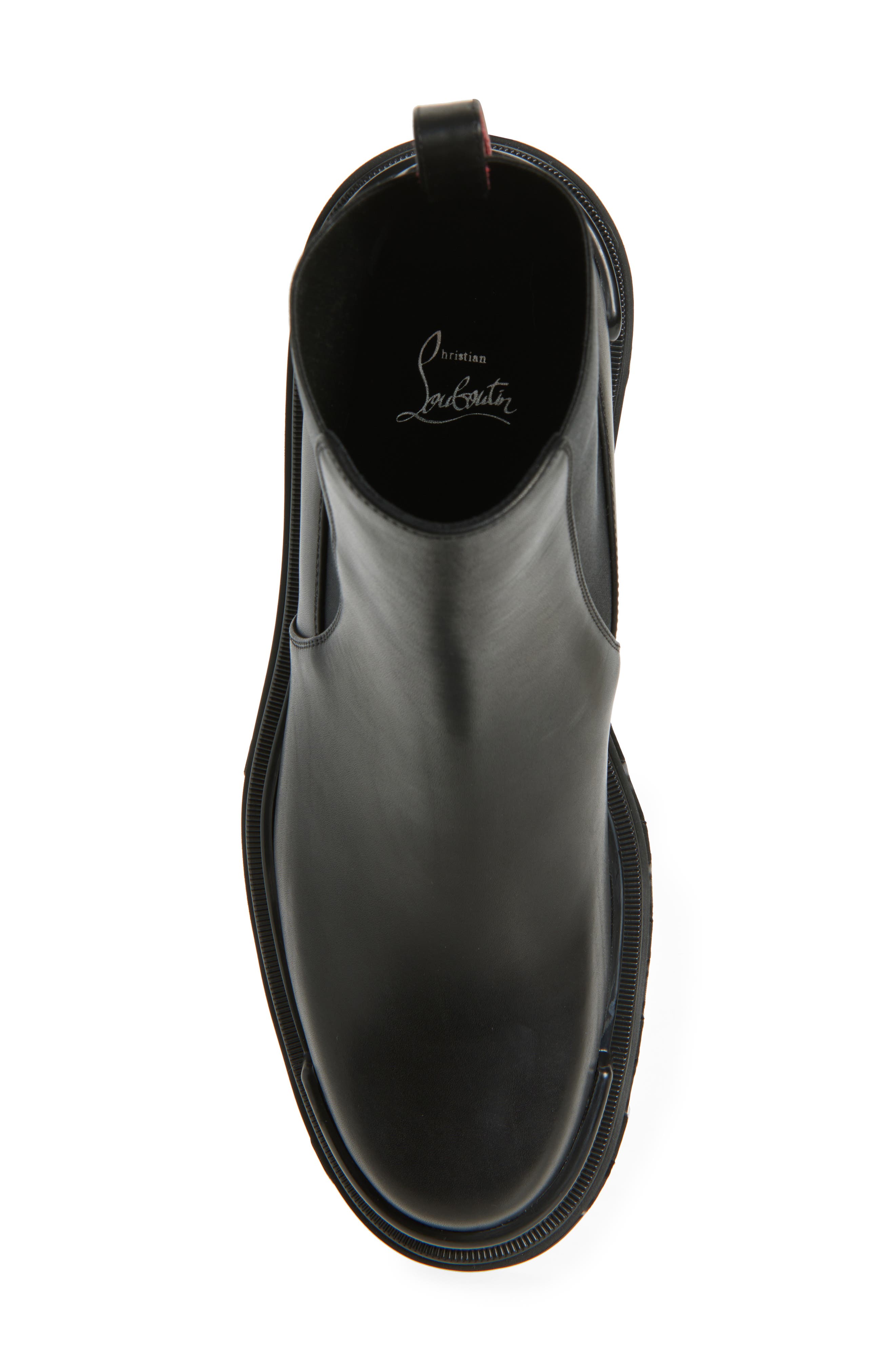 Christian Louboutin Machacroche Dune Chelsea Boot, Alternate, color, Black