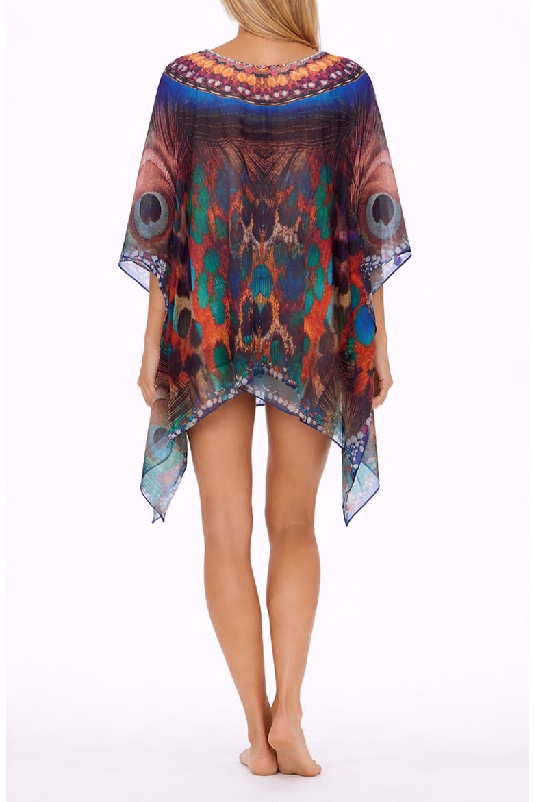 Short Poncho, Alternate, color, BLUE