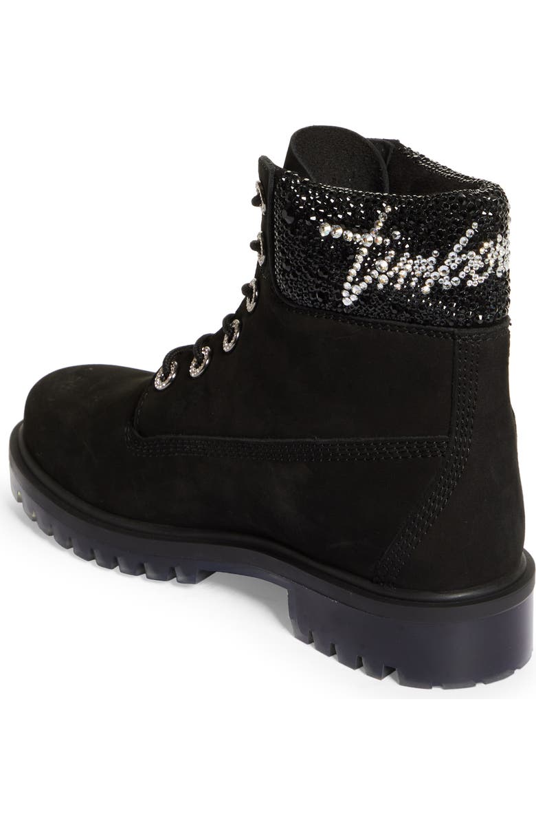Jimmy Choo x Timberland Crystal Logo Hiking Boot, Alternate, color,