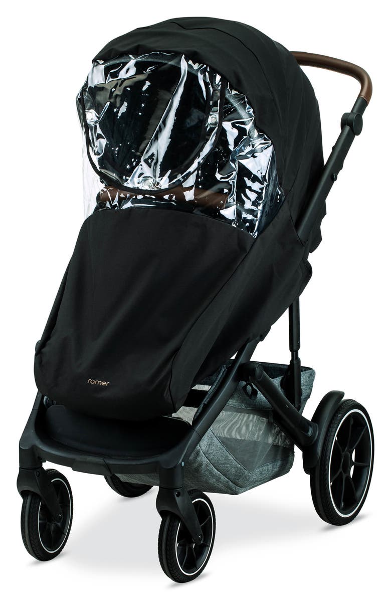 Romer Rain Cover for Tura Stroller, Alternate, color, Black
