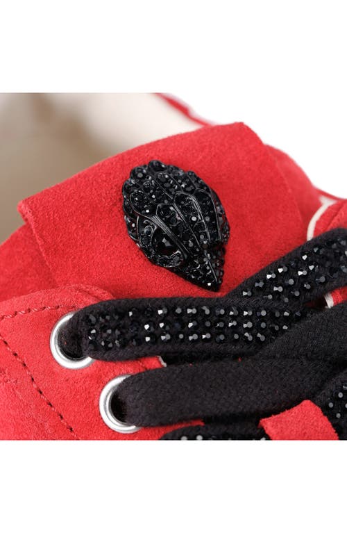 Kurt Geiger Suede Islington Low-top Sneakers In Red