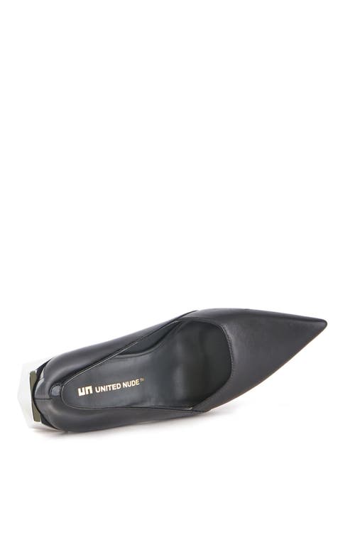 United Nude Women's Black / Silver Gem Pump Hi - Black In Black
