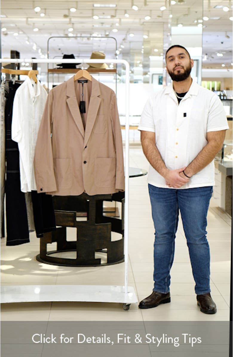 Butler Peached Cotton Sport Coat, sales video thumbnail