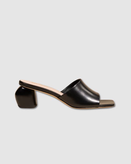 Mi/mai Gemma Low Heel Mule In Black