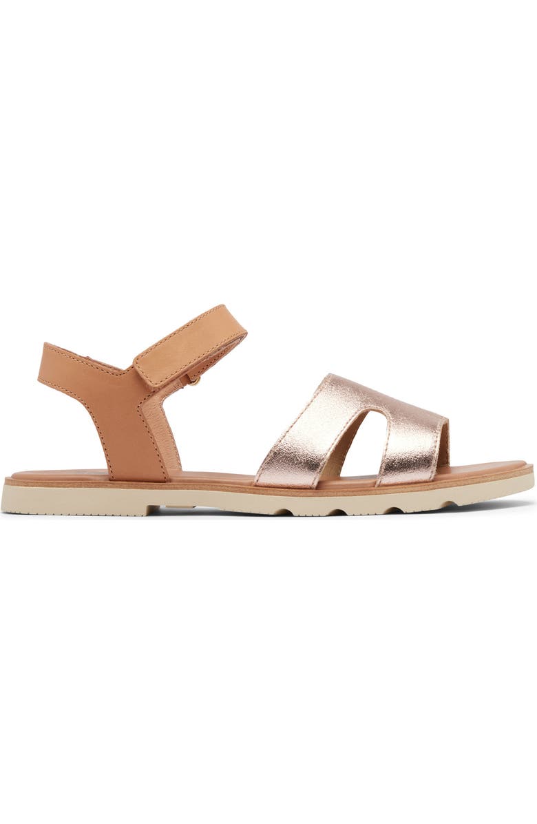 SOREL Ella III Ankle Strap Sandal, Alternate, color, Honest Beige/ Honey White