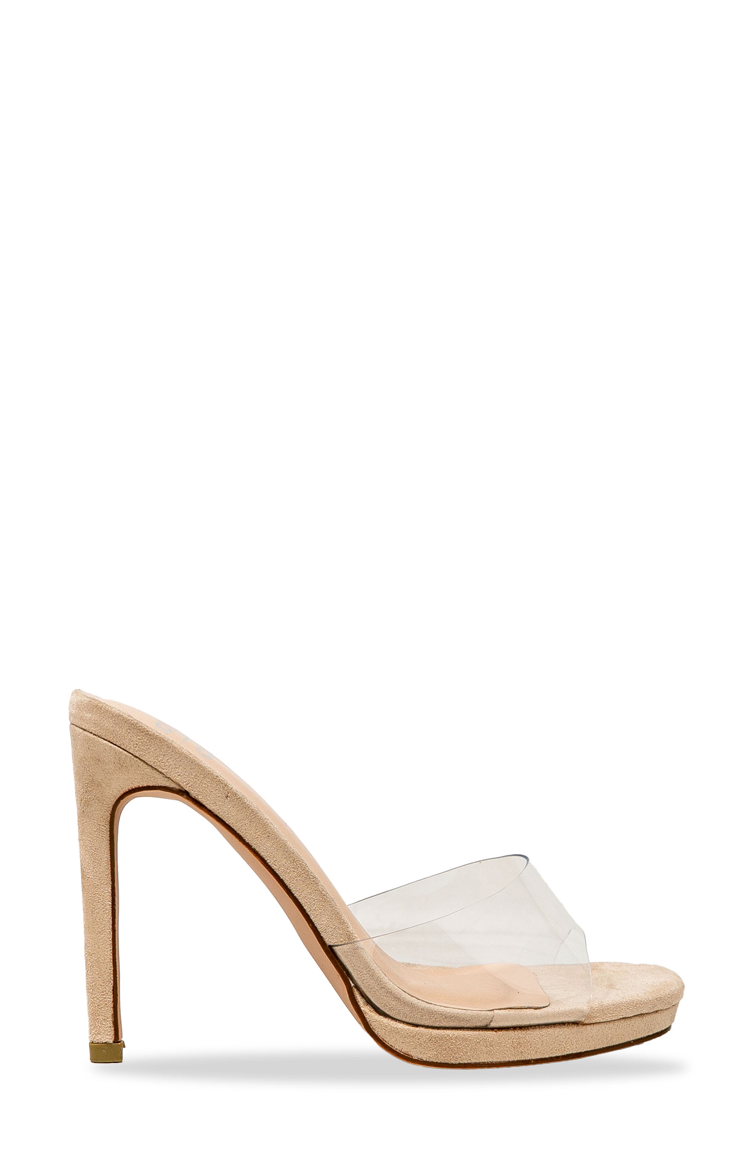 Square Toe Stiletto Sandal, Alternate, color, CLEAR NUDE