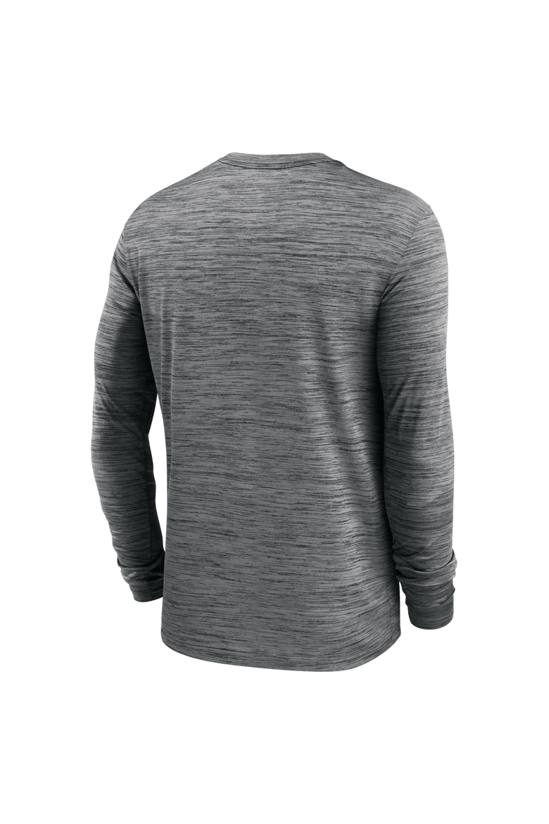 Men's Nike Anthracite Alabama Crimson Tide Sideline Velocity Dri-FIT Long Sleeve T-Shirt, Alternate, color, Anthracite