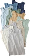 BUTTERBLU Assorted 10-Pack Malone Organic Cotton Tanks