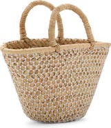 MANGO Mini Sequin Basket Tote