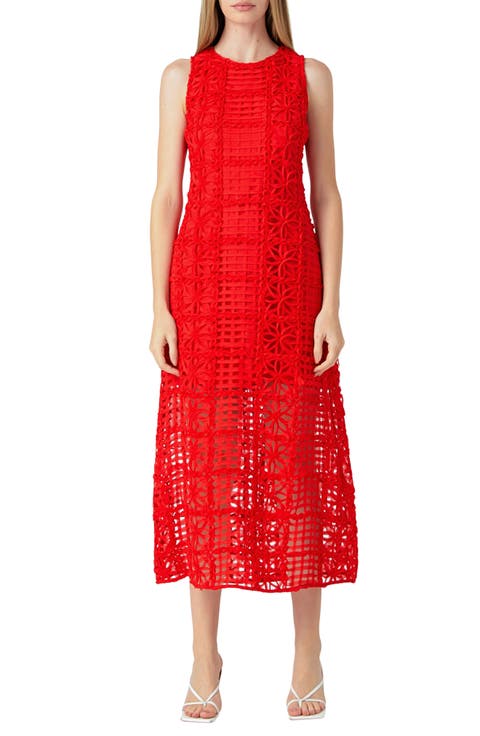 Textured Sleeveless Maxi Dress