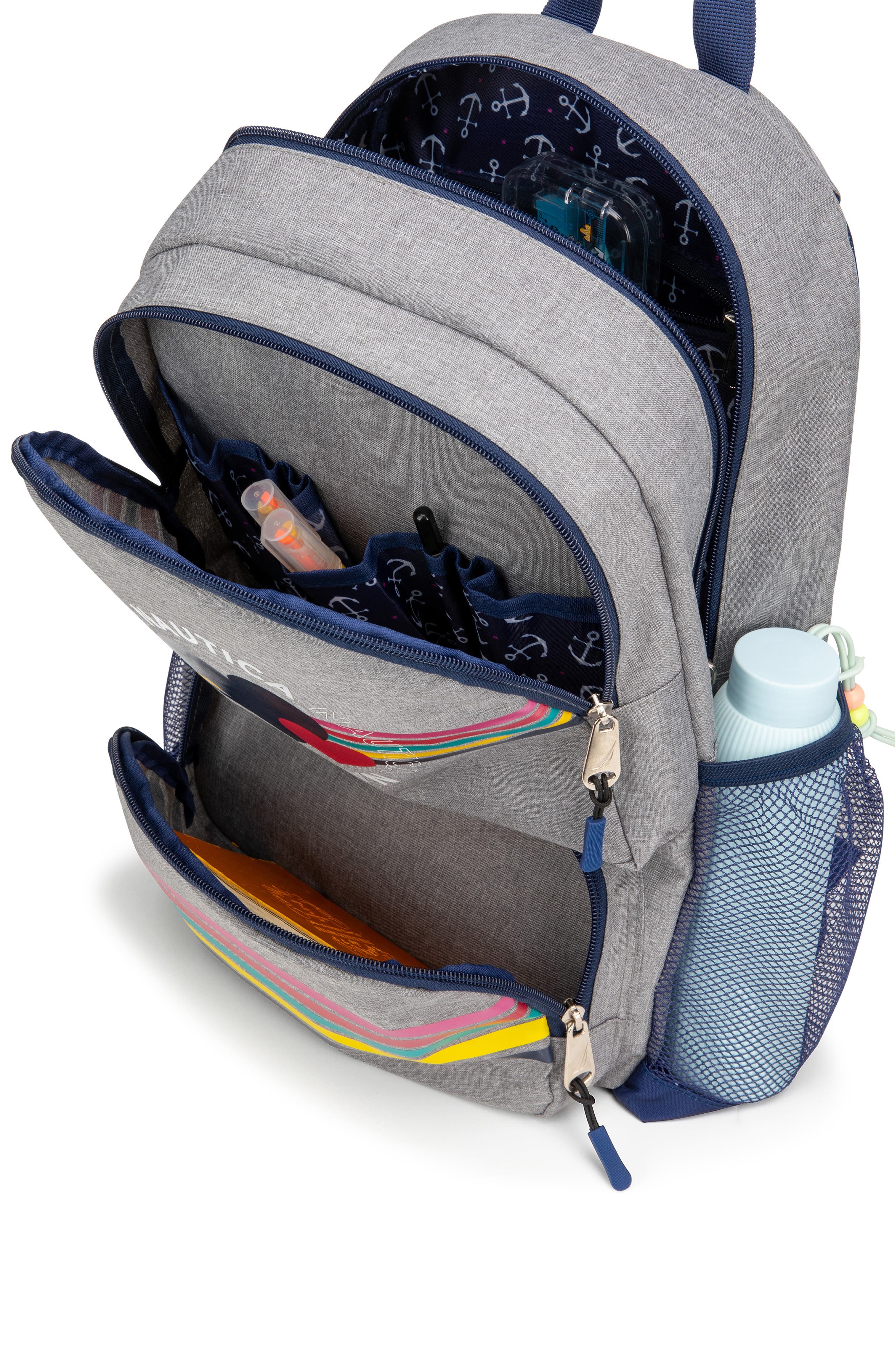 Nautica Hearts 16 Inch Backpack for Kids and Teens, Alternate, color, Hearts