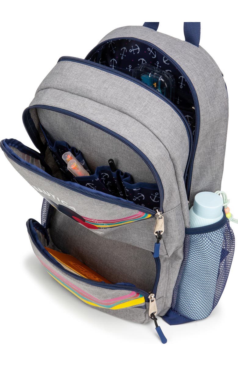 Nautica Hearts 16 Inch Backpack for Kids and Teens, Alternate, color, Hearts