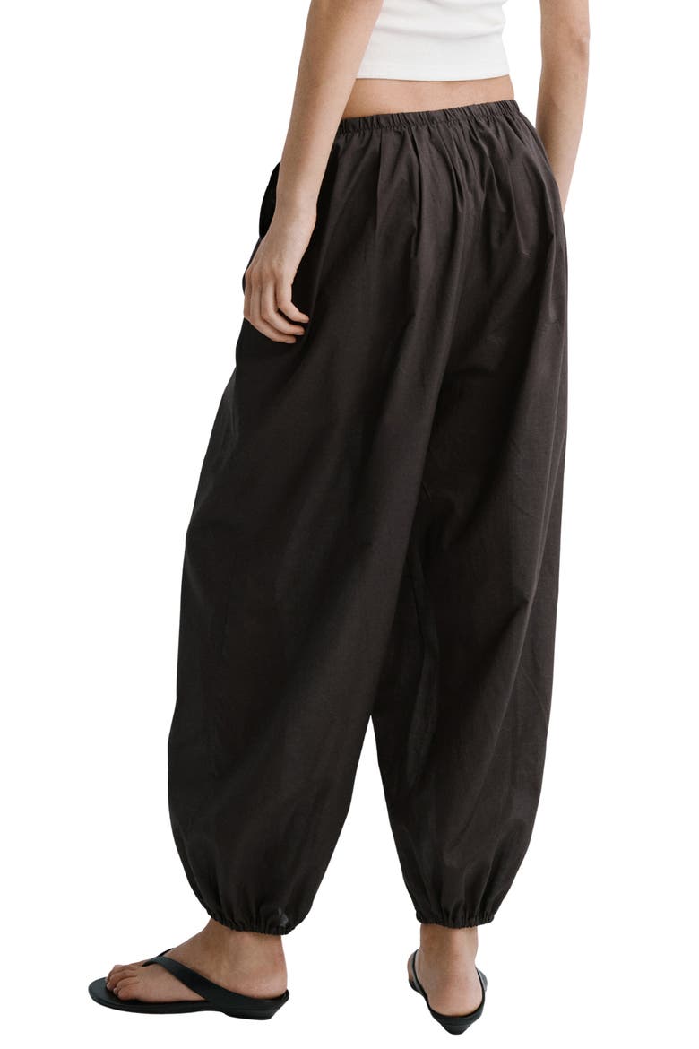 Cotton Balloon Pants, Alternate, color, CHOCOLATE
