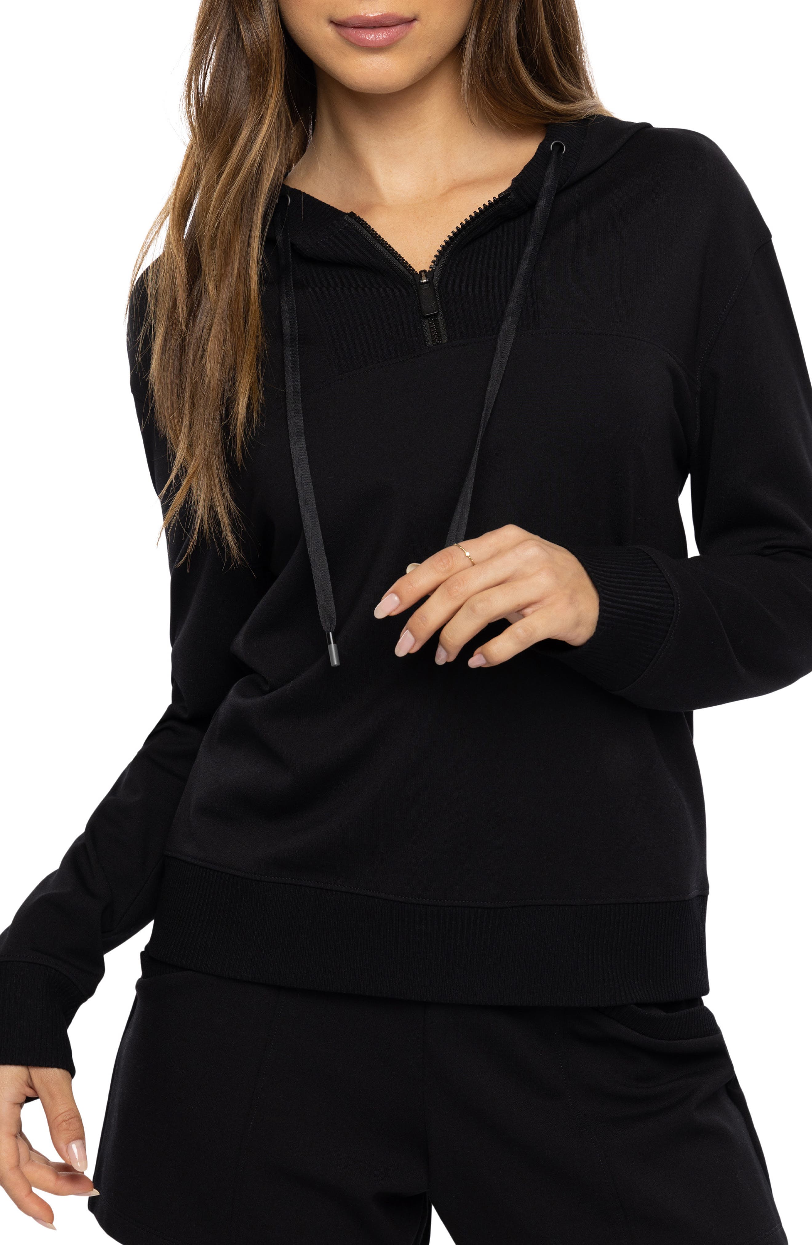 TravisMathew Friday Ponte Half Zip Hoodie