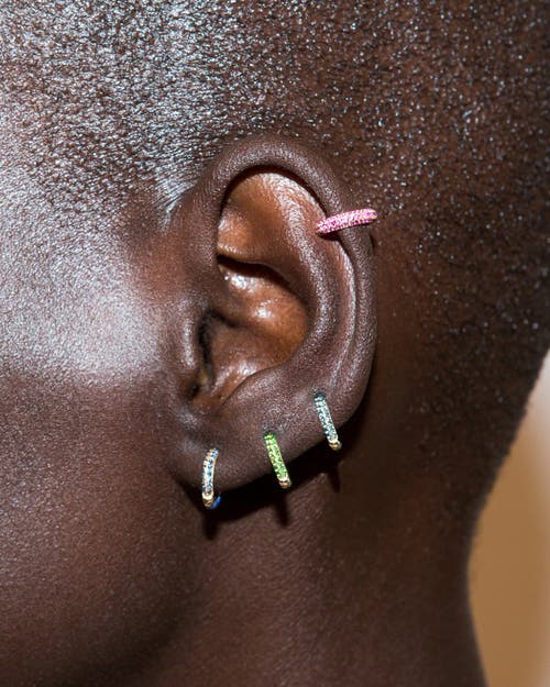 Fry Powers Sparkle Ear Cuffs In Gold
