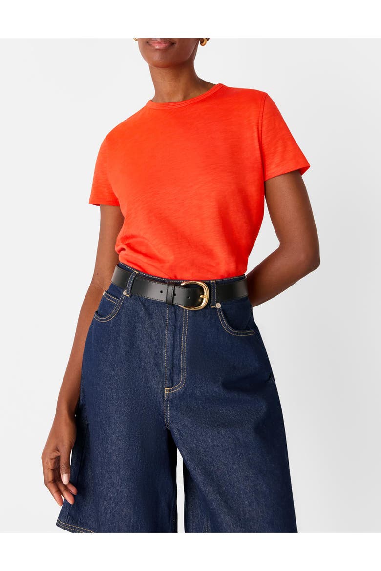 Posie Double Trim T-Shirt, Alternate, color, Red