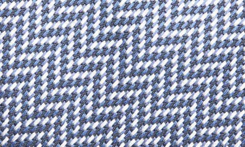 Tom Ford Herringbone Silk Tie In Zindg Multicolor Indigo