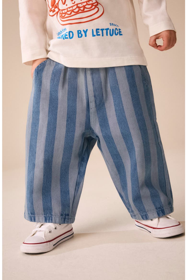 Kids' Striped Wide Leg Pants, Alternate, color, BLUE