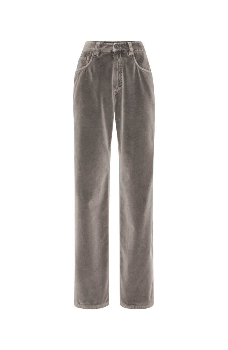 Brunello Cucinelli Garment-dyed Loose trousers, Main, color, 