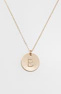 Nashelle 14k-Gold Fill Initial Disc Necklace