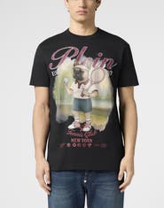 PHILIPP PLEIN Round Neck T-Shirt New York Tennis Men