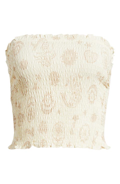 Catalina Island Smocked Tube Top