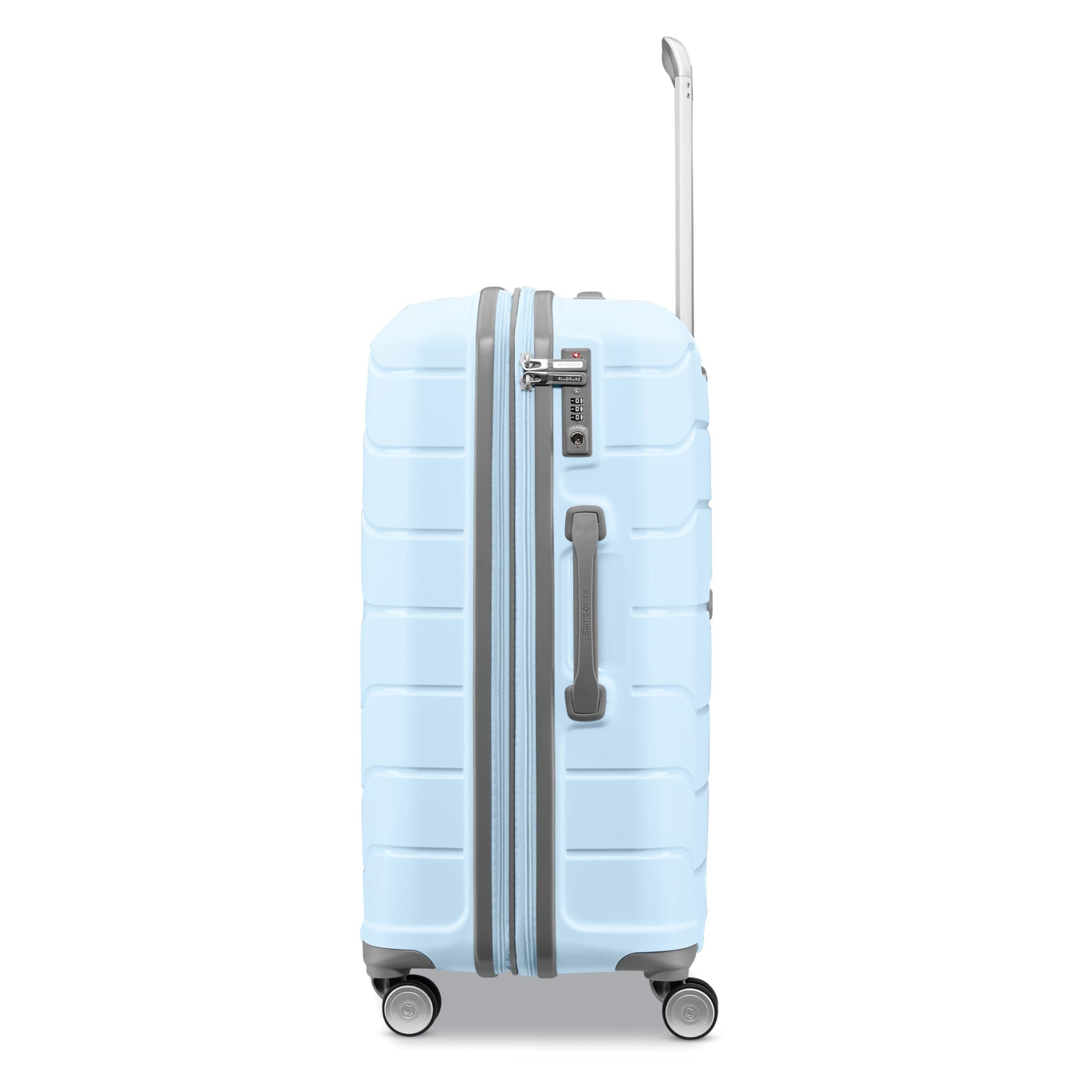 Samsonite Freeform Hardside Expandable 24" Checked Spinner, Alternate, color, Sky Blue