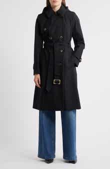 London Fog Heritage Trench Raincoat with Removable Hood