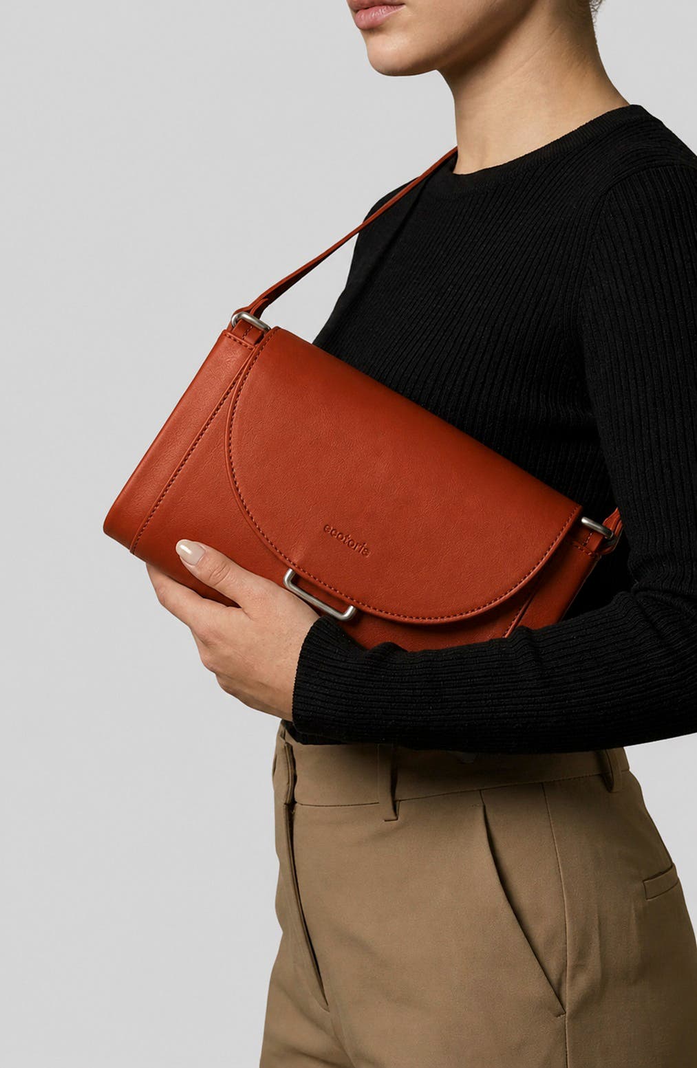 Nora Leather Crossbody Bag, Alternate, color, RUST