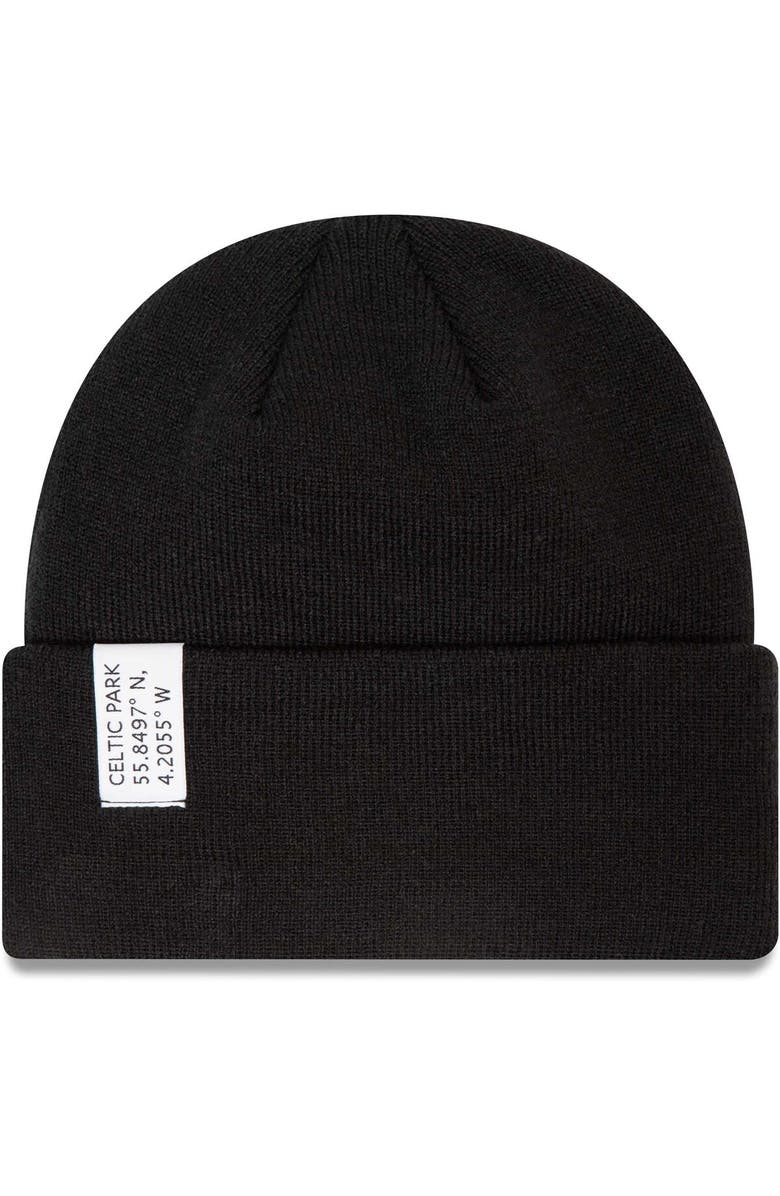 New Era Men's New Era Black Celtic Coordinate Cuffed Knit Hat, Main, color, 