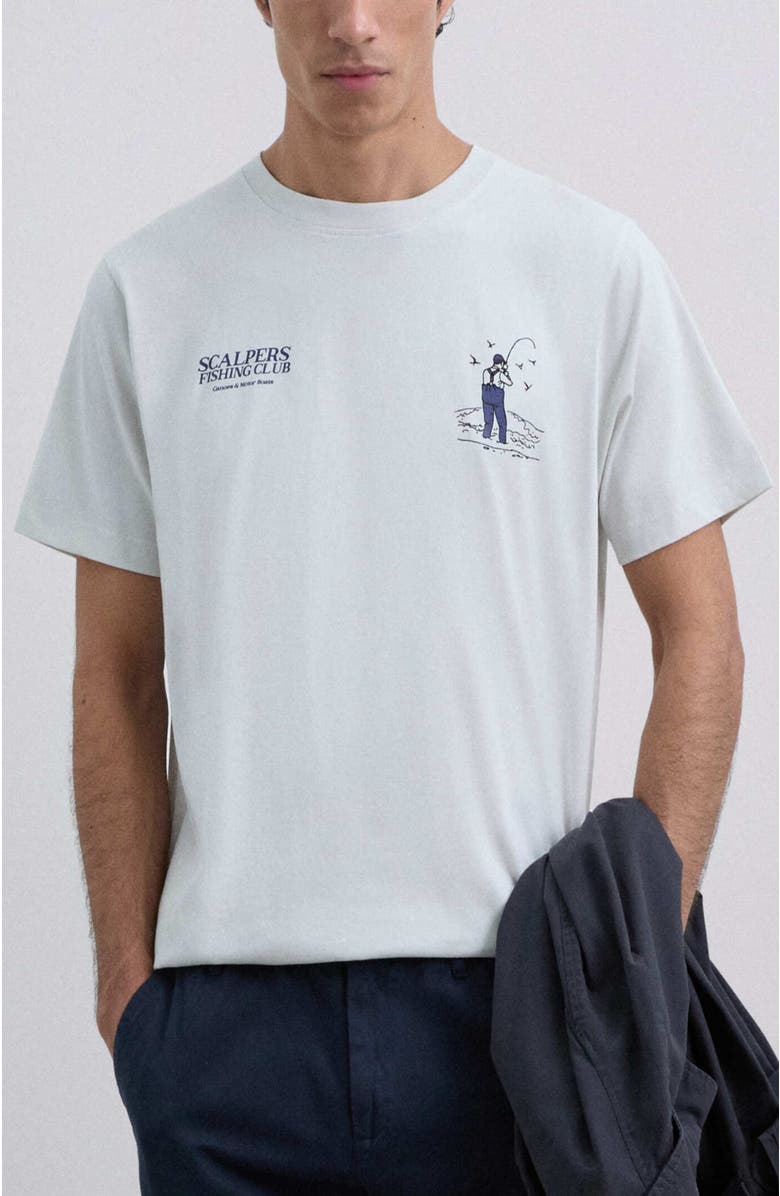 Scalpers Fishing Tee, Main, color, Lightgrey