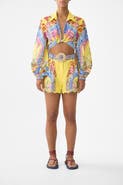 Camilla Cropped Wrap Shirt