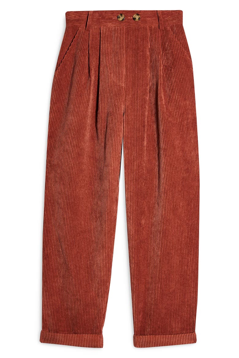 Straight Leg Cord Trousers, Alternate, color, BROWN
