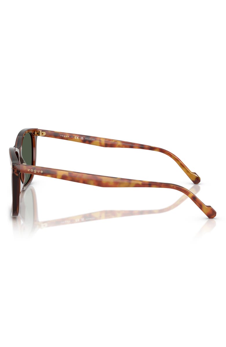 VOGUE 57mm Pillow Sunglasses, Alternate, color, Transparent Brown