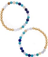 The Healer’s Collection N16 Protection & Inner Strength Set of 2 Healer's Bracelets