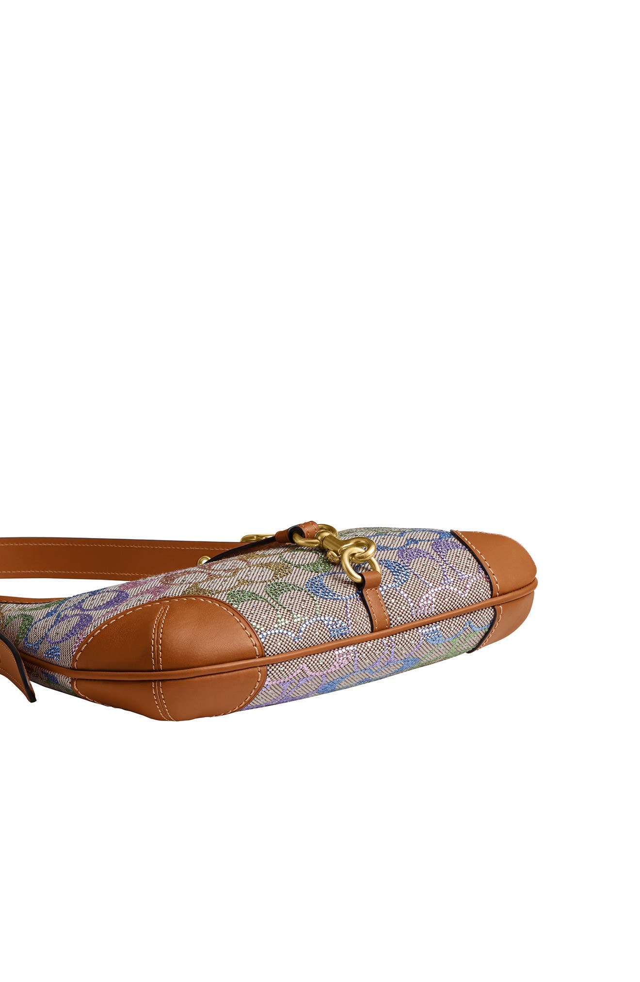 COACH Hamptons Signature Crystal Jacquard Hobo Bag, Alternate, color, B4/ Rainbow Multi