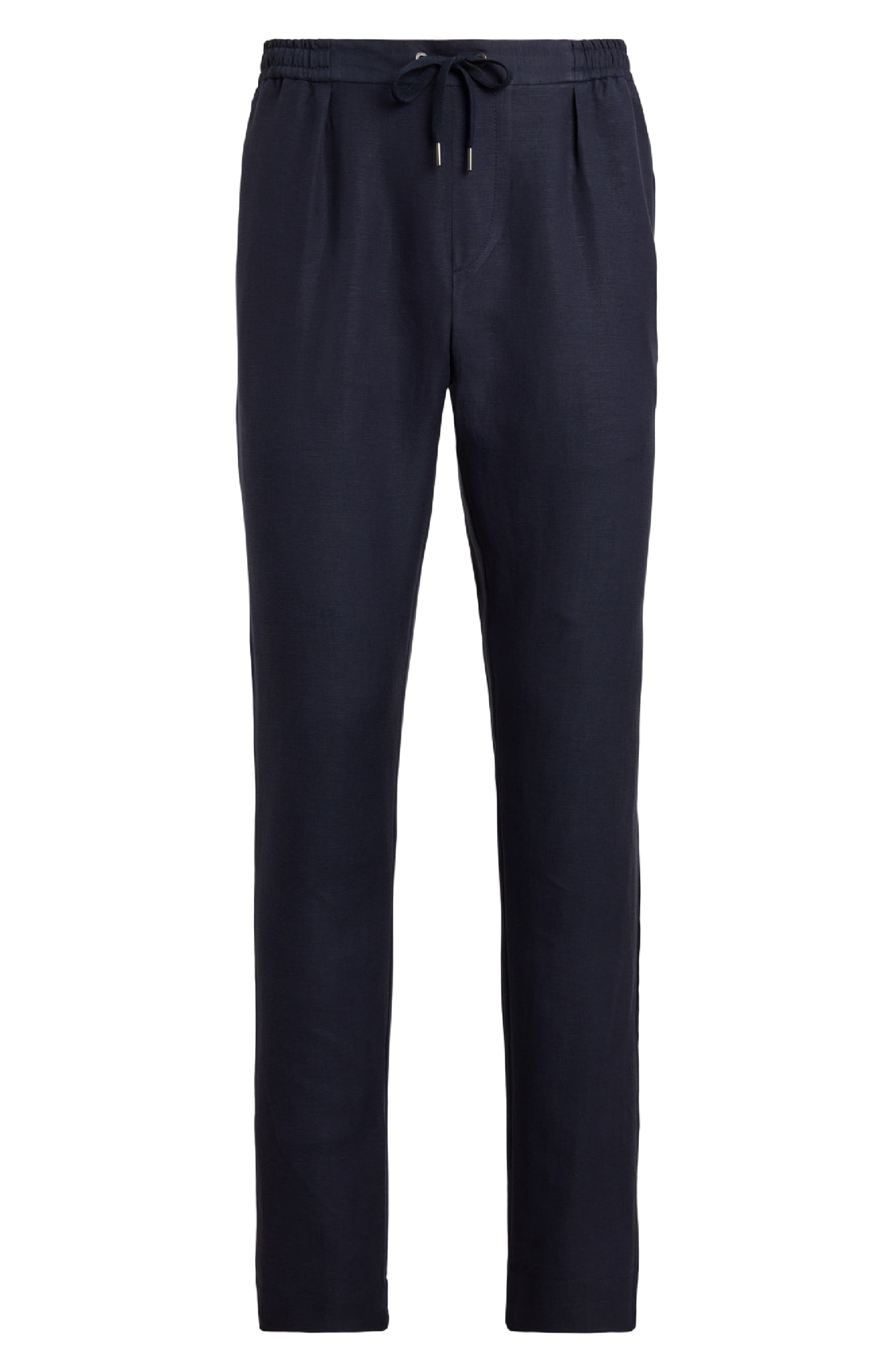 【新品】RALPH LAUREN PURPLE LABLEブラック絹麻スラックス 新品】RALPH LAUREN PURPLE LABLEブラック絹麻スラックス 新品】RALPH