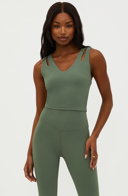 Shop Beach Riot Evelina Top In Queen Palm Waffle