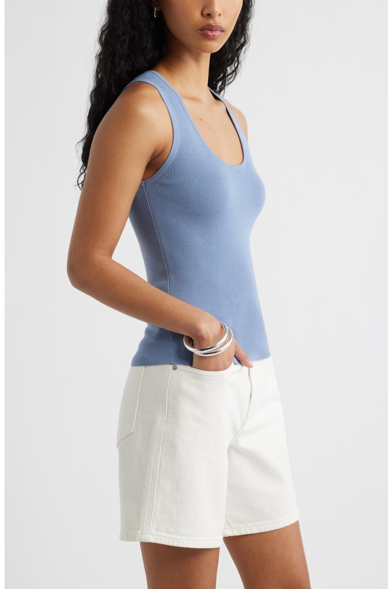 Scoop Neck Sweater Tank, Alternate, color, BLUE UMBRA