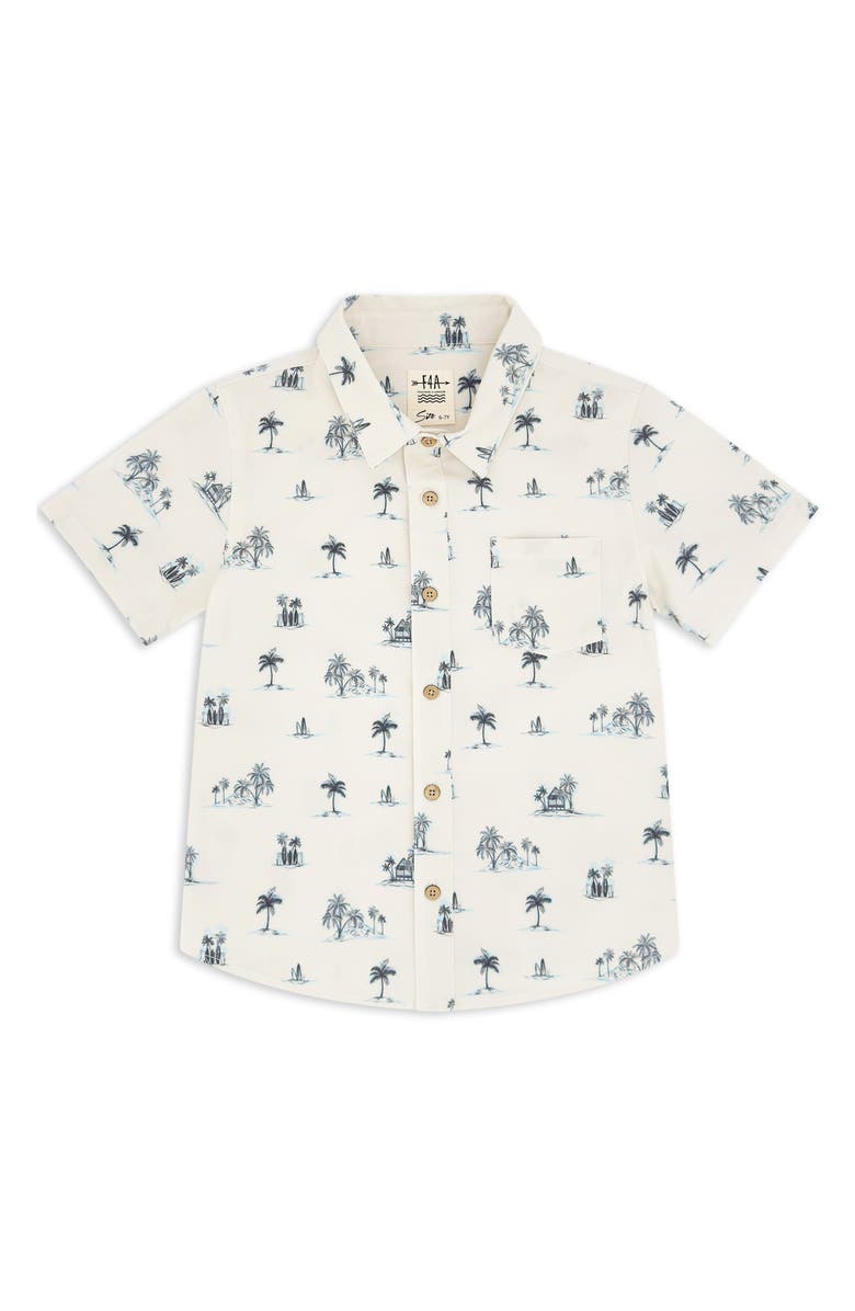 Feather 4 Arrow Kids' Aloha Short Sleeve Button-Up Shirt, Main, color,