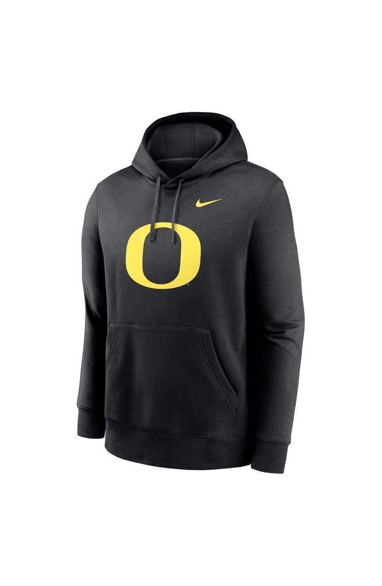 Nike Men's Nike Black Oregon Ducks Primetime Club Fleece Pullover Hoodie, Alternate, color, 