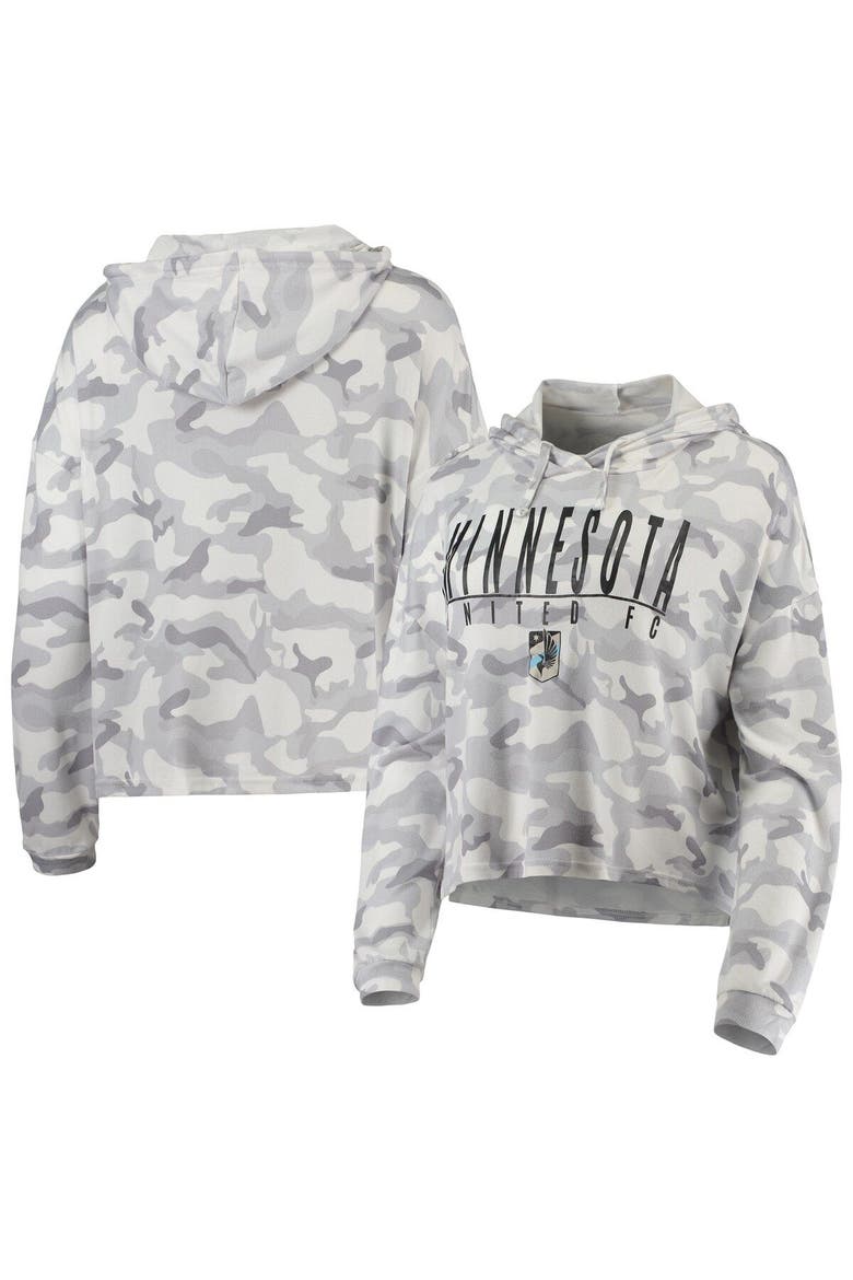 Women's Concepts Sport Gray Minnesota United FC Composite Hoodie T-Shirt, Main, color, Gray