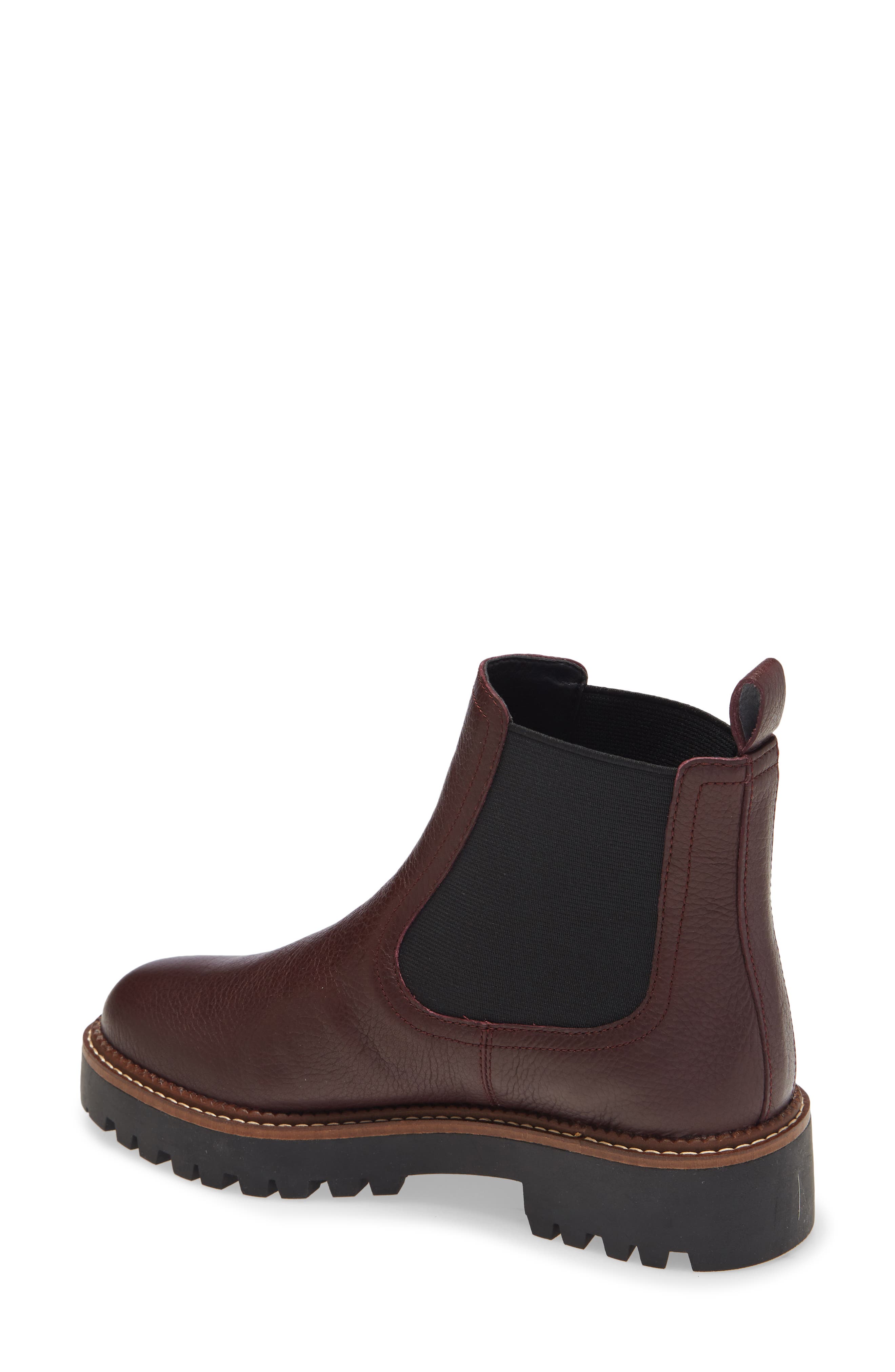Miller Water Resistant Lug Chelsea Boot, Alternate, color, BURGUNDY