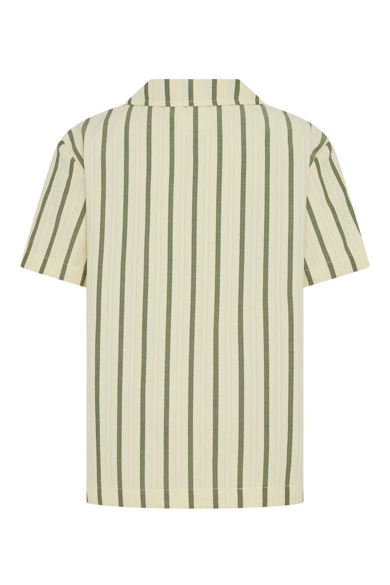 Kids' Stripe Polo, Alternate, color, CREAM