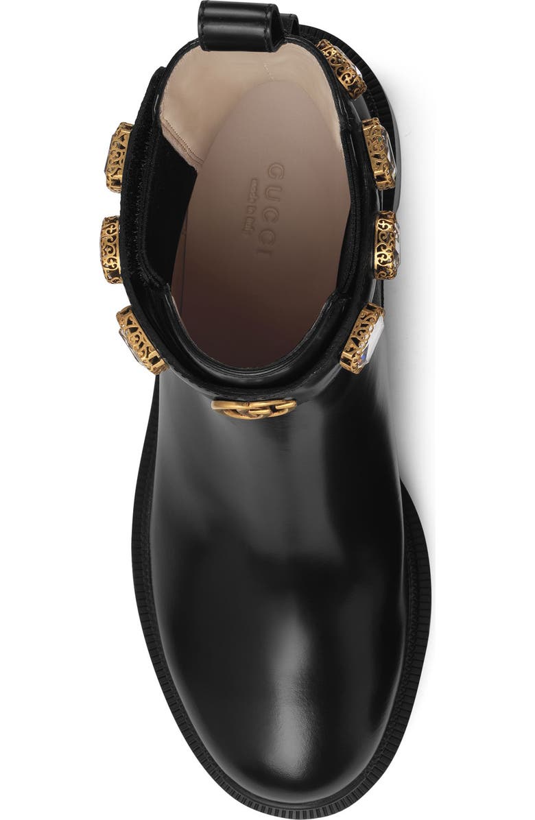 Gucci Trip Jewel Strap Bootie, Alternate, color,