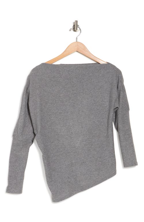 Astr The Label Off The Shoulder Long Sleeve Sweater In Gray