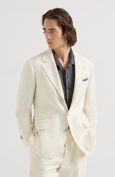 Hopsack deconstructed blazer