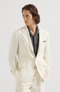 Brunello Cucinelli Hopsack deconstructed blazer