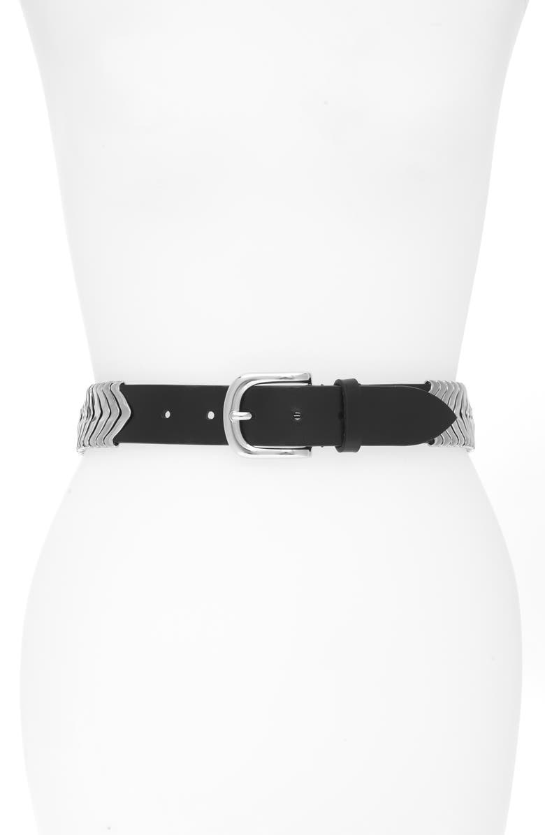 Isabel Marant Tehora Leather Belt, Main, color,
