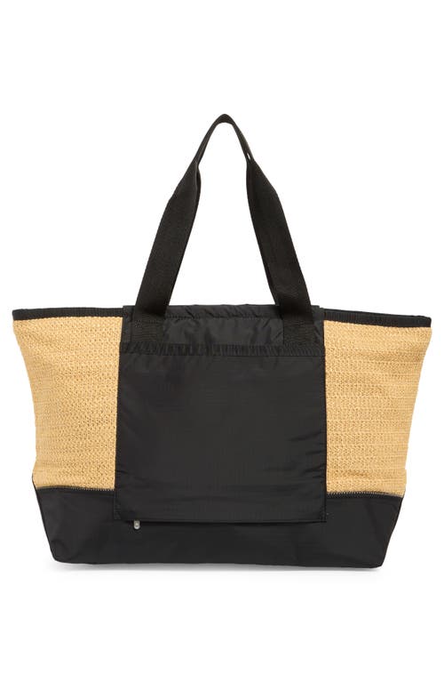 LESPORTSAC LESPORTSAC RAFFIA EAST/WEST TOTE BAG